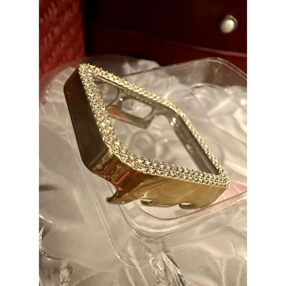Gold Apple Watch Bumper For 38mm Apple Watch. Embellished Bumper, Gold